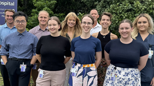 The Tweed Hospital interns, back from left: Braiden Penwarn, PJ van den Berg, Lindsay Kotmel, Duncan Thompson, Keely Bretell Front from left: Lancelot Yu, Jenalle Baker, Sarah Reynolds, Brianna Blake